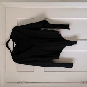 Good American Deep V Ribbed Bodysuit Size 5 2XL